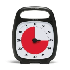 Time Timer PLUS Svart (14x18 cm) - 1 timme