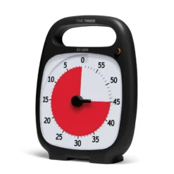 Time Timer PLUS Svart (14x18 cm) - 1 timme