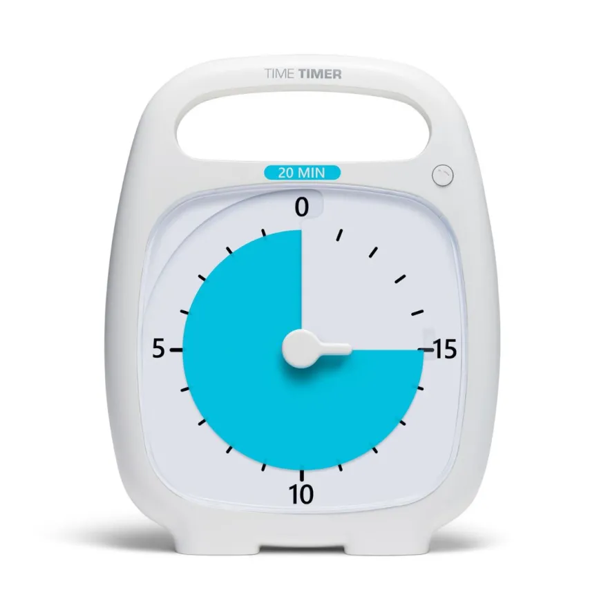 Time Timer PLUS vit (14x18 cm.) - 20 min.