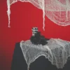 Trasigt skynke - Vitt (55 x 350 cm)