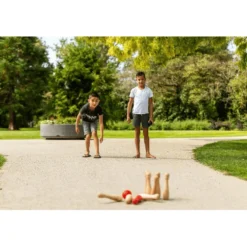 Trädgårdsspel - Bowling (svart/röd)