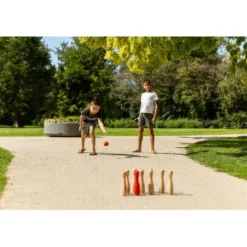 Trädgårdsspel - Bowling (svart/röd)