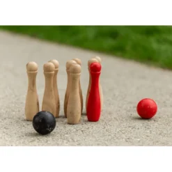 Trädgårdsspel - Bowling (svart/röd)