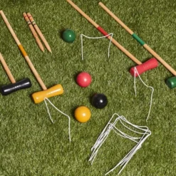 Trädgårdsspel - Krocket av trä