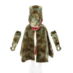 T-rex-cape med klor - Grön, stl. 4-6 år