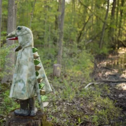 T-rex-cape med klor - Grön, stl. 4-6 år