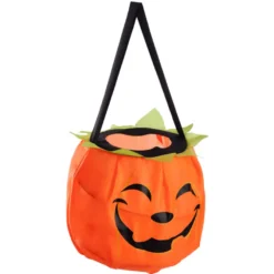 Trick-or-Treat-påse – Pumpa, Ø15 cm