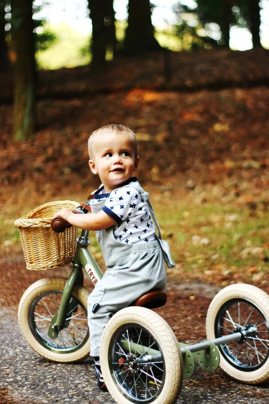 Trybike tillbehör - Flätad Cykelkorg