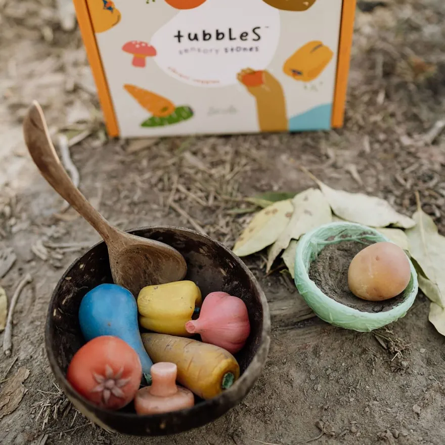 Tubbles sensoriska stenar - Grönsaker