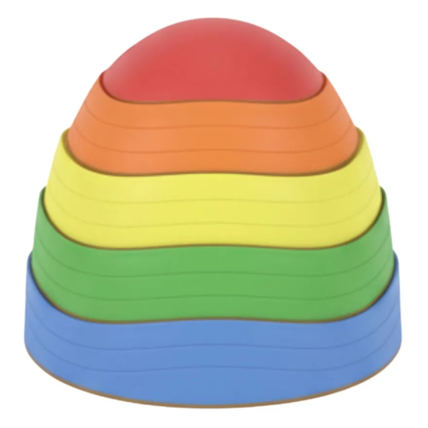 Tummel-trampstenar – Rainbow, 5 st.