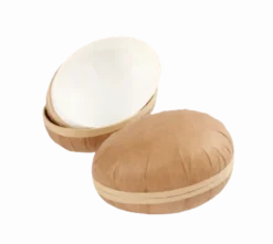 Tvådelade ägg i papp, 2 st.