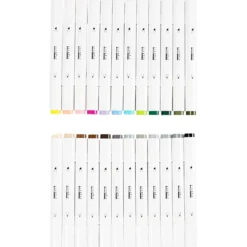 Twin Markers – Natur & pastell, 24 st.