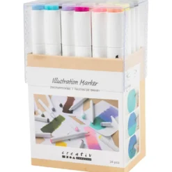 Twin Markers – Natur & pastell, 24 st.