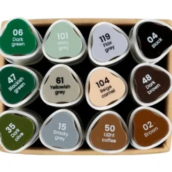 Twin Markers - Natur, 12 st.
