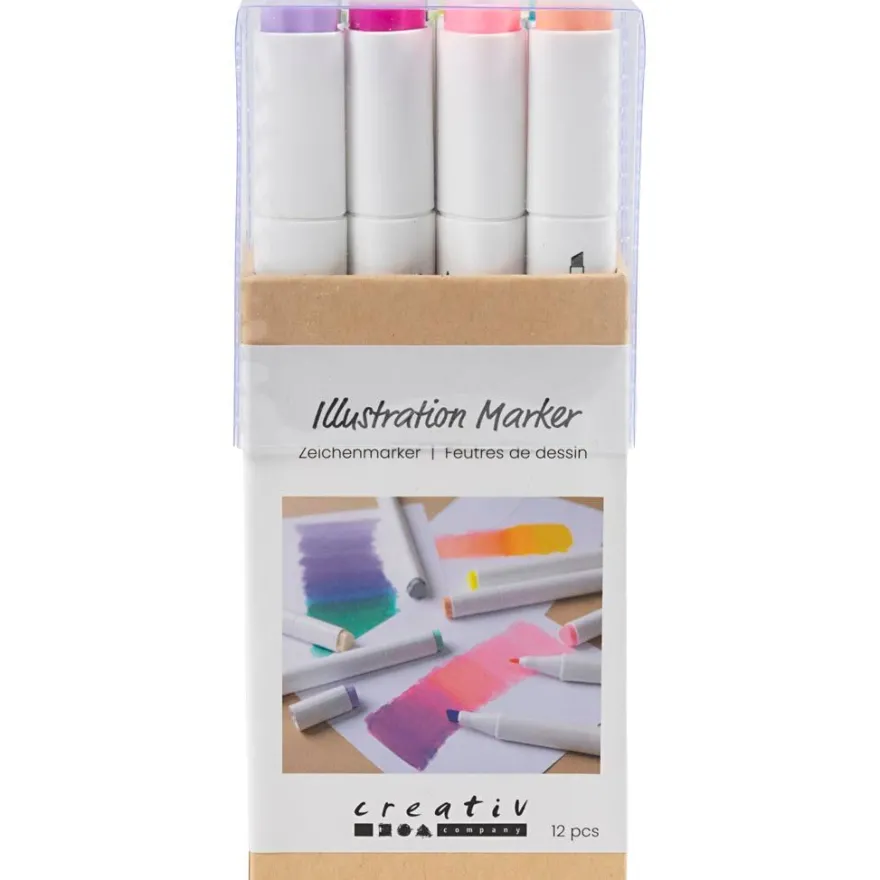 Twin Markers – Pastell, 12 st.