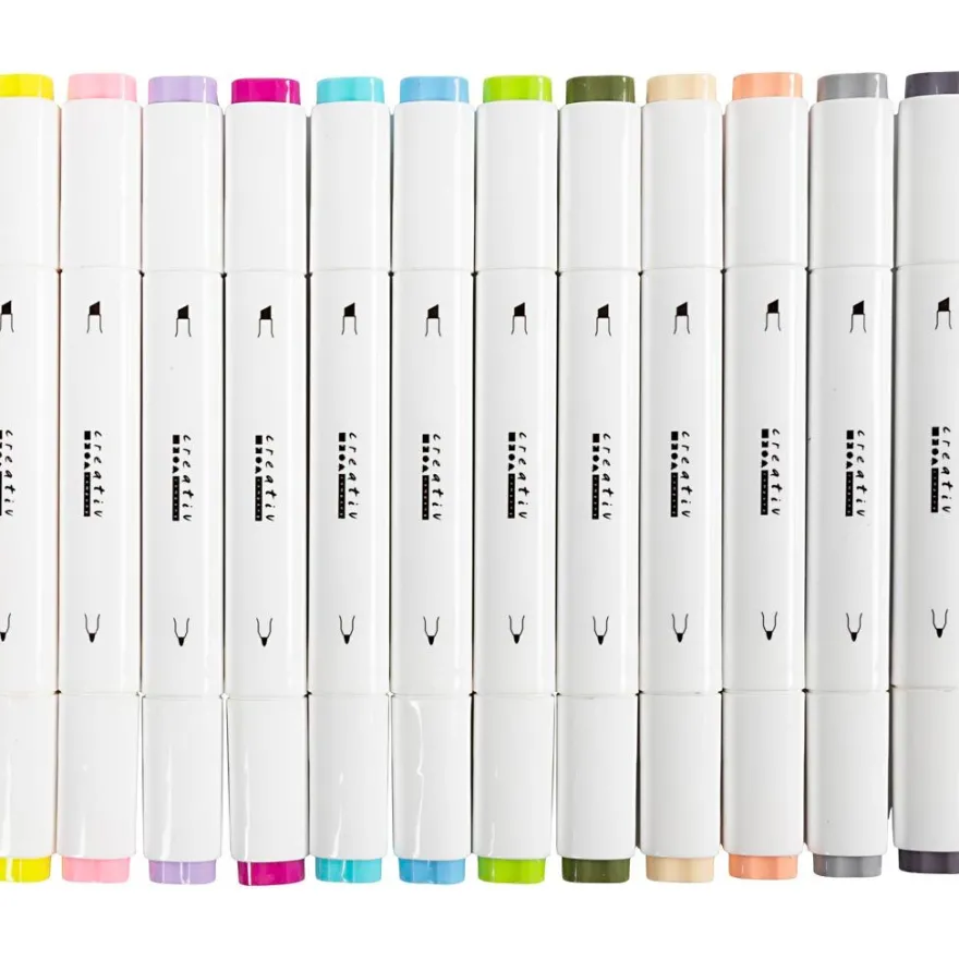 Twin Markers – Pastell, 12 st.