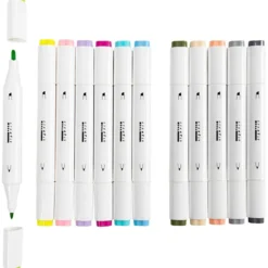 Twin Markers – Pastell, 12 st.