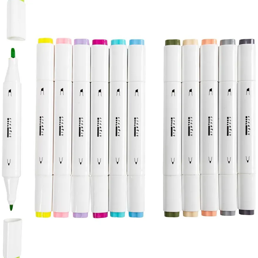 Twin Markers – Pastell, 12 st.
