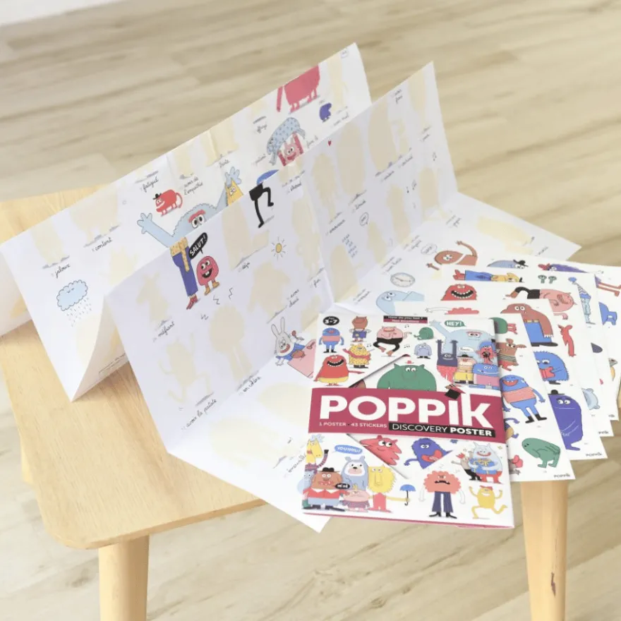 Upptäcktsaffisch med stickers – Känslor
