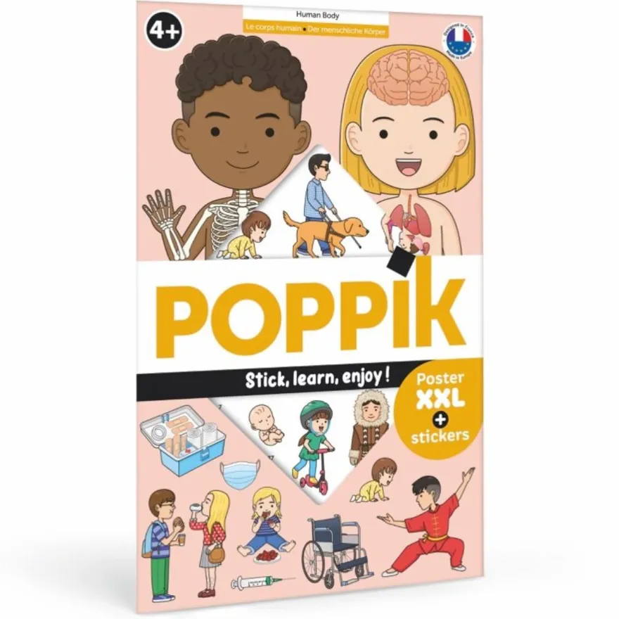 Upptäcktsaffisch med stickers – Kroppen