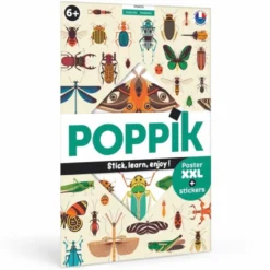 Upptäcktsaffisch med stickers – Insekter