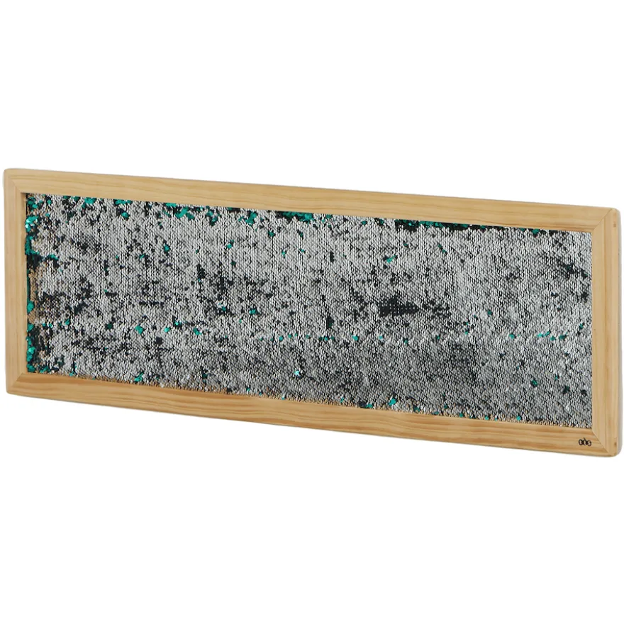 Väggpanel m. paljetter - Silver, 1 st.