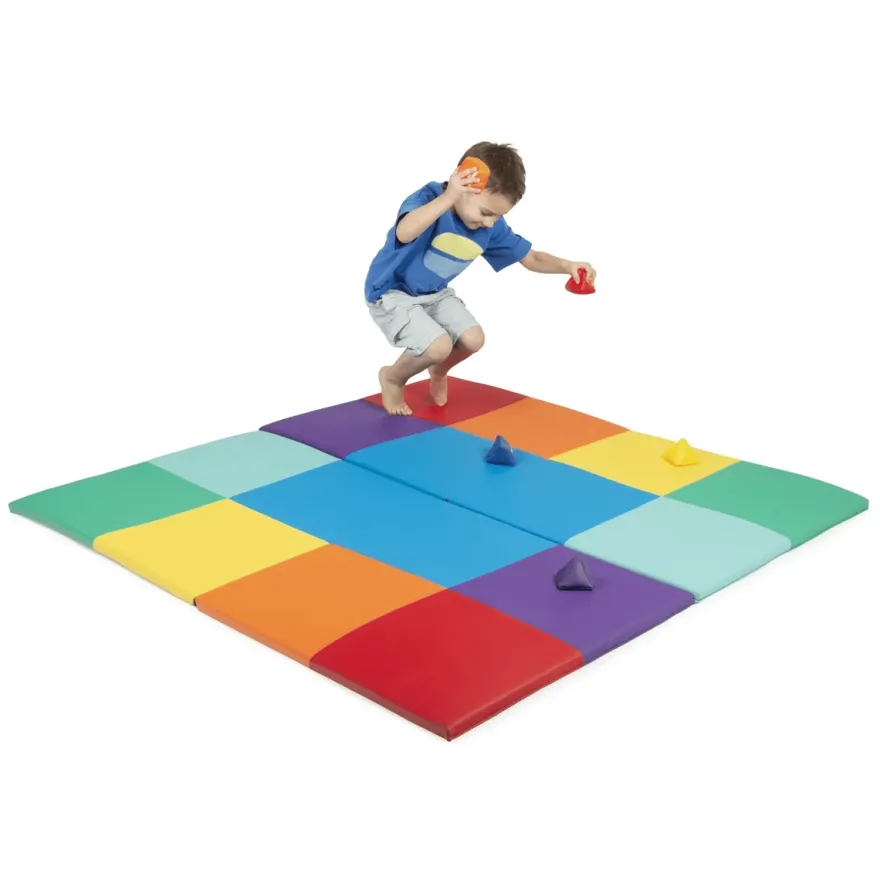 Vikbar lekmatta – Patchwork