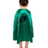 Vändbar cape - grön/svart superhjälte (3-7 år)