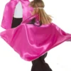 Vändbar cape, rosa/silver superhjäl (3-7 år)