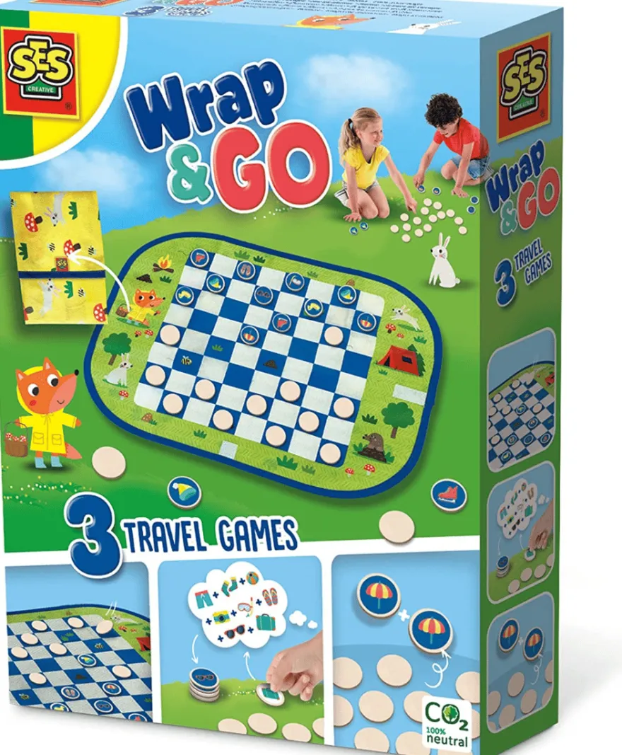 Wrap&Go - Damspel, Memory och Jag ska på utflykt