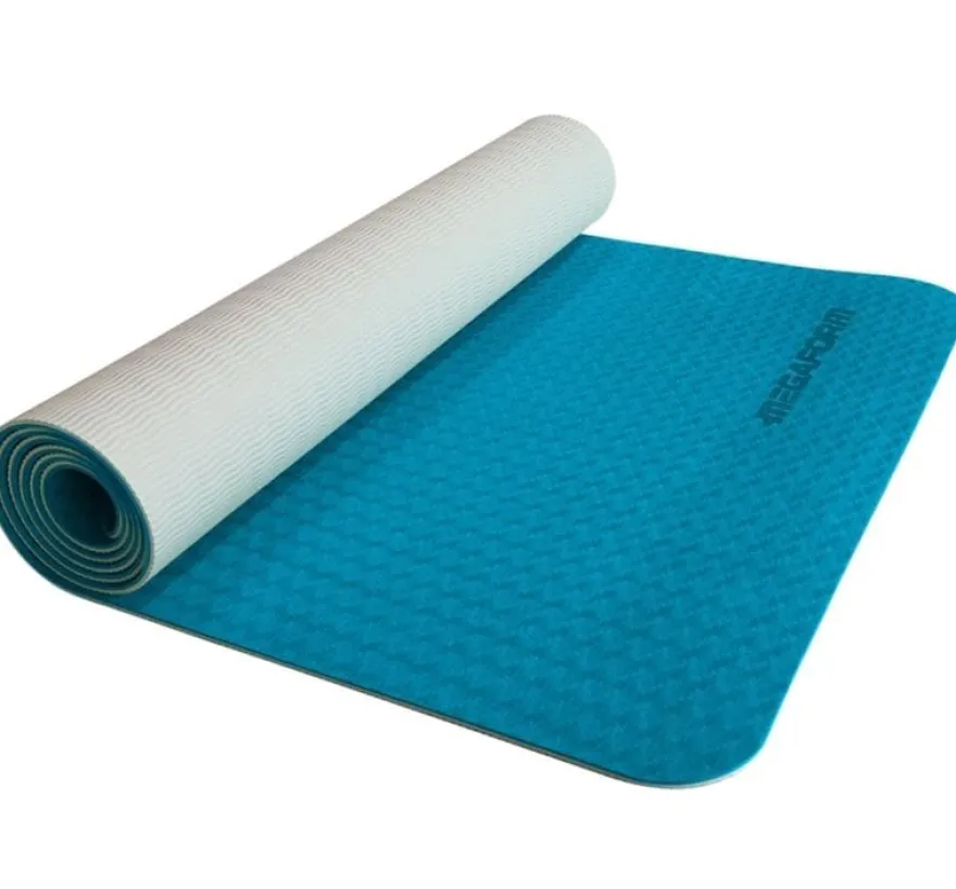 Yogamatta 183 x 61 cm - Blå/Grå