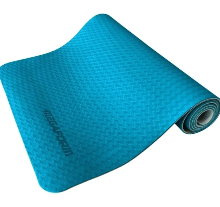 Yogamatta 183 x 61 cm - Blå/Grå